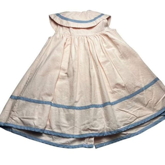 Vintage Bonnie Jean Pink and Gingham Dress Size 6 Made in USA - Picture 6 of 6